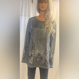 Elegant Gray Women's Top